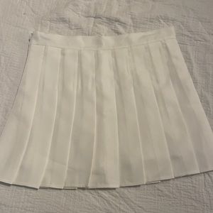 White tennis skirt